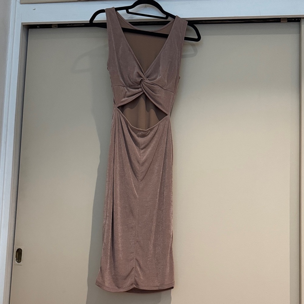 Forever 21 Sexy Taupe Midi Dress